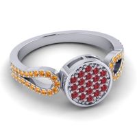 Statement Floral Pave Nikaya Ring