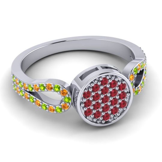 Statement Floral Pave Nikaya Ring