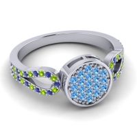 Statement Floral Pave Nikaya Ring