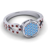 Statement Floral Pave Nikaya Ring