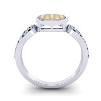 Statement Floral Pave Nikaya Ring