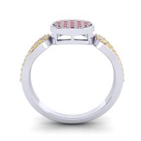 Statement Floral Pave Nikaya Ring