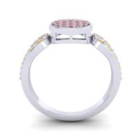 Statement Floral Pave Nikaya Ring