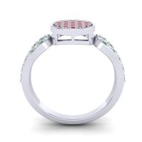 Statement Floral Pave Nikaya Ring