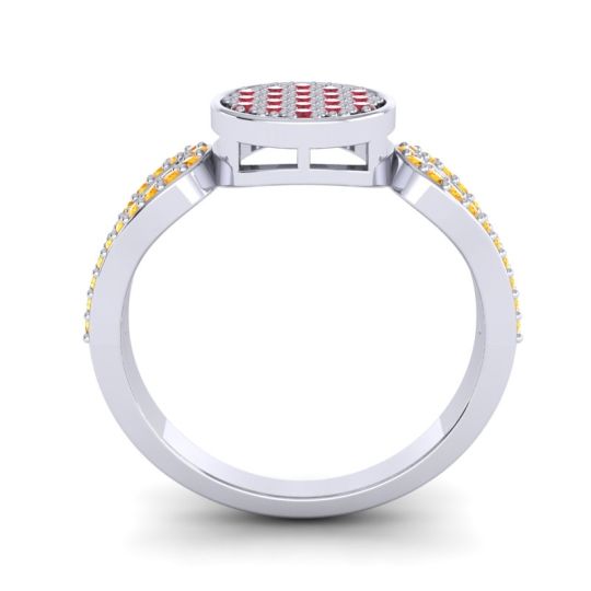 Statement Floral Pave Nikaya Ring