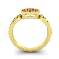 Statement Floral Pave Nikaya Ring