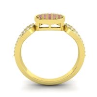 Statement Floral Pave Nikaya Ring