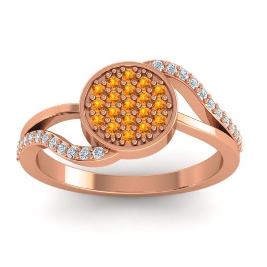 Statement Floral Pave Anika Ring