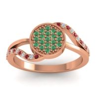 Statement Floral Pave Anika Ring