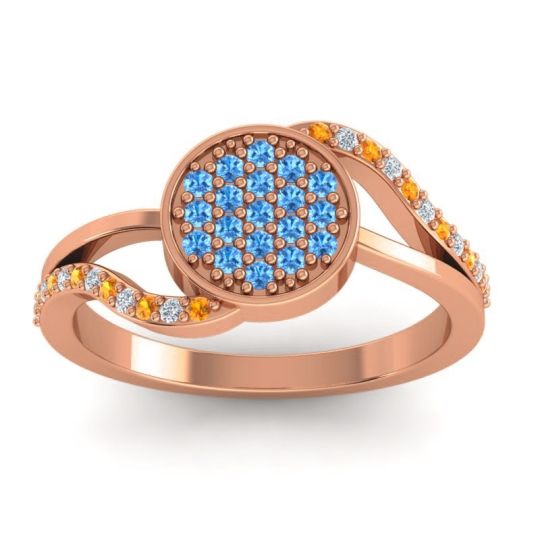 Statement Floral Pave Anika Ring