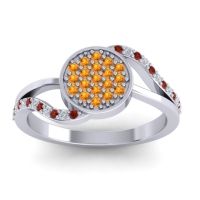 Statement Floral Pave Anika Ring