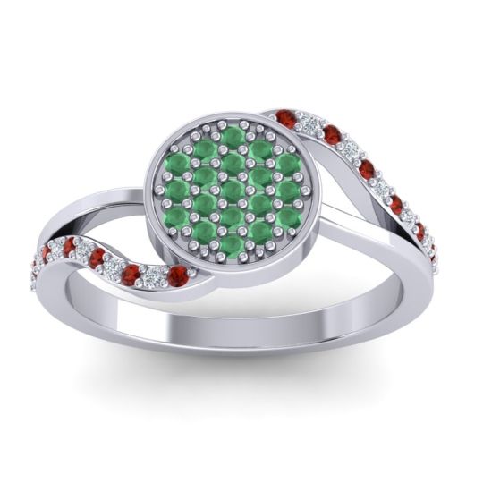 Statement Floral Pave Anika Ring