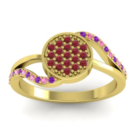 Statement Floral Pave Anika Ring