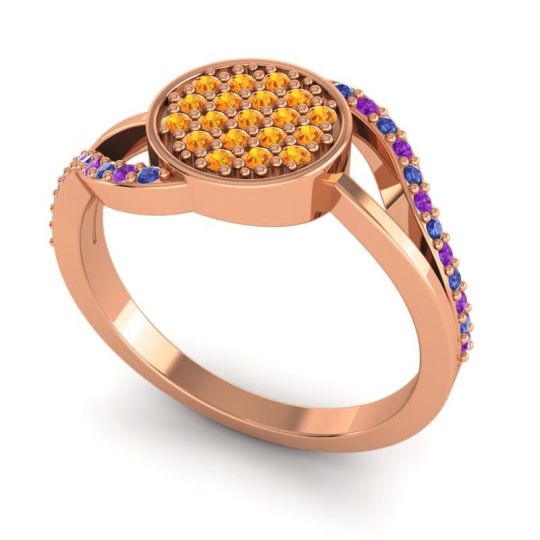 Statement Floral Pave Anika Ring