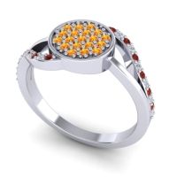 Statement Floral Pave Anika Ring