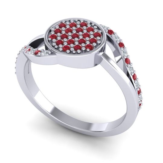 Statement Floral Pave Anika Ring