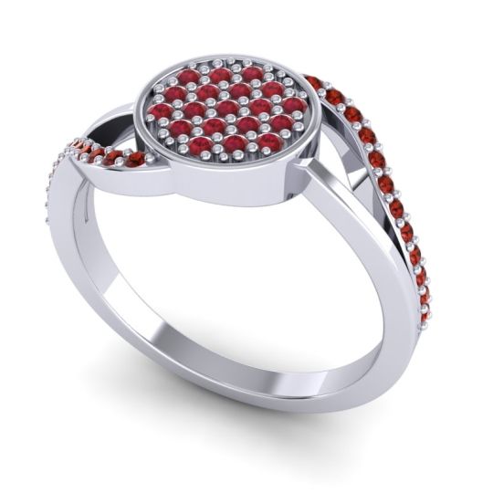 Statement Floral Pave Anika Ring