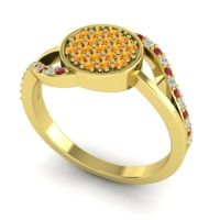 Statement Floral Pave Anika Ring