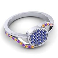 Statement Floral Pave Anika Ring