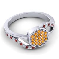 Statement Floral Pave Anika Ring