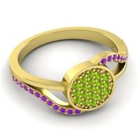 Statement Floral Pave Anika Ring