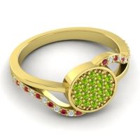 Statement Floral Pave Anika Ring