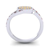 Statement Floral Pave Anika Ring