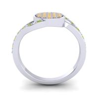 Statement Floral Pave Anika Ring