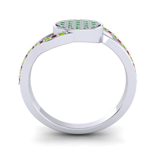 Statement Floral Pave Anika Ring