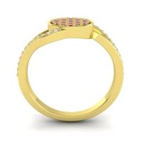 Statement Floral Pave Anika Ring