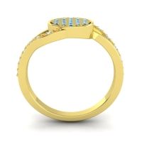 Statement Floral Pave Anika Ring