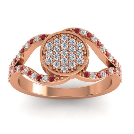 Statement Floral Pave Athatri Ring