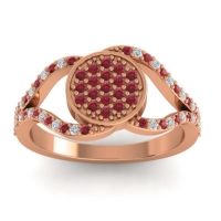 Statement Floral Pave Athatri Ring