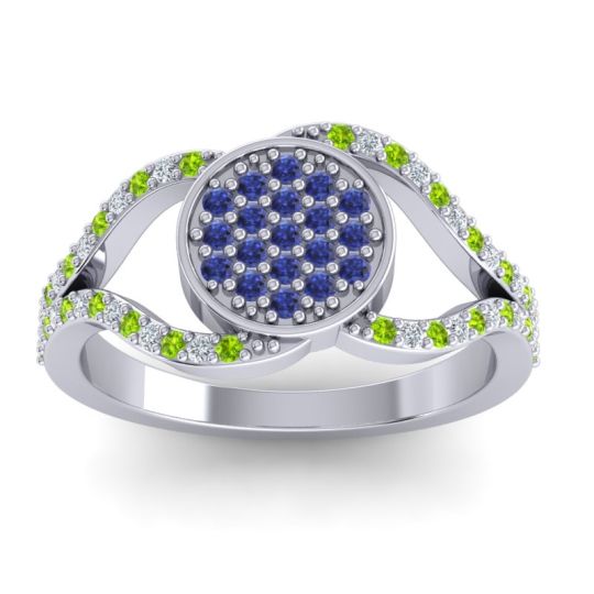 Statement Floral Pave Athatri Ring