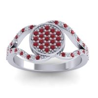 Statement Floral Pave Athatri Ring
