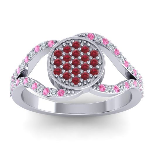 Statement Floral Pave Athatri Ring