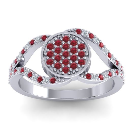 Statement Floral Pave Athatri Ring