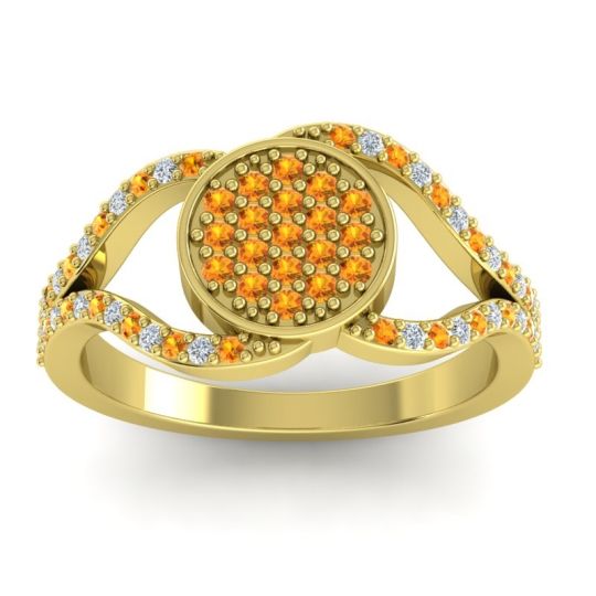 Statement Floral Pave Athatri Ring