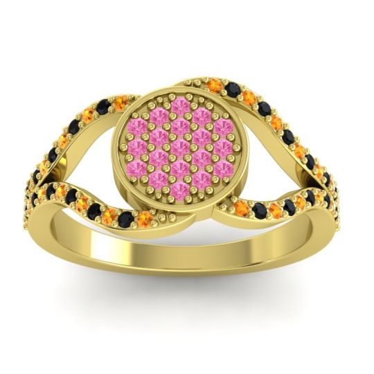 Statement Floral Pave Athatri Ring