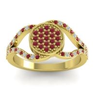 Statement Floral Pave Athatri Ring