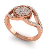 Statement Floral Pave Athatri Ring