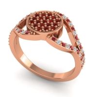 Statement Floral Pave Athatri Ring