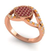 Statement Floral Pave Athatri Ring