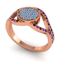 Statement Floral Pave Athatri Ring
