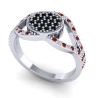 Statement Floral Pave Athatri Ring