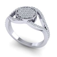 Statement Floral Pave Athatri Ring
