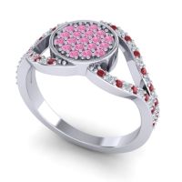 Statement Floral Pave Athatri Ring