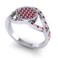 Statement Floral Pave Athatri Ring