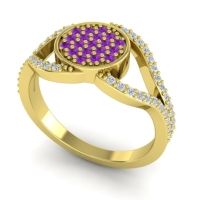 Statement Floral Pave Athatri Ring