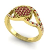 Statement Floral Pave Athatri Ring